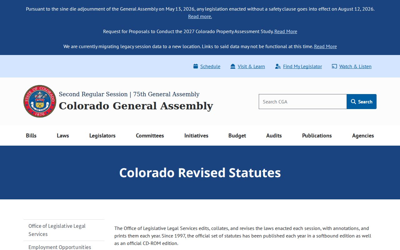 Otero County civil court docket Colorado statutes source