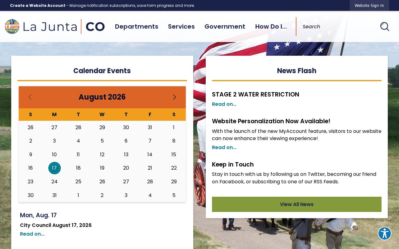 La Junta court records information from the official city portal