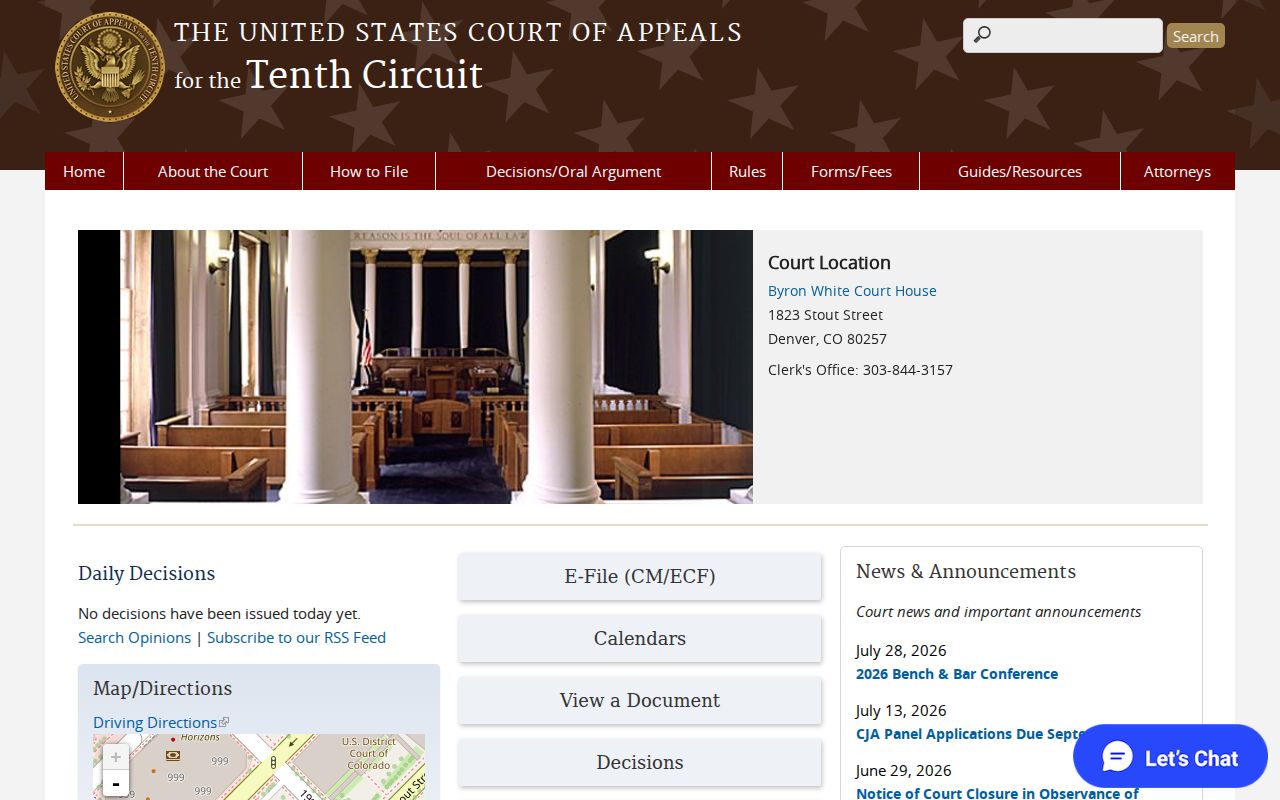 Rocky Ford court records context showing the separate federal Tenth Circuit